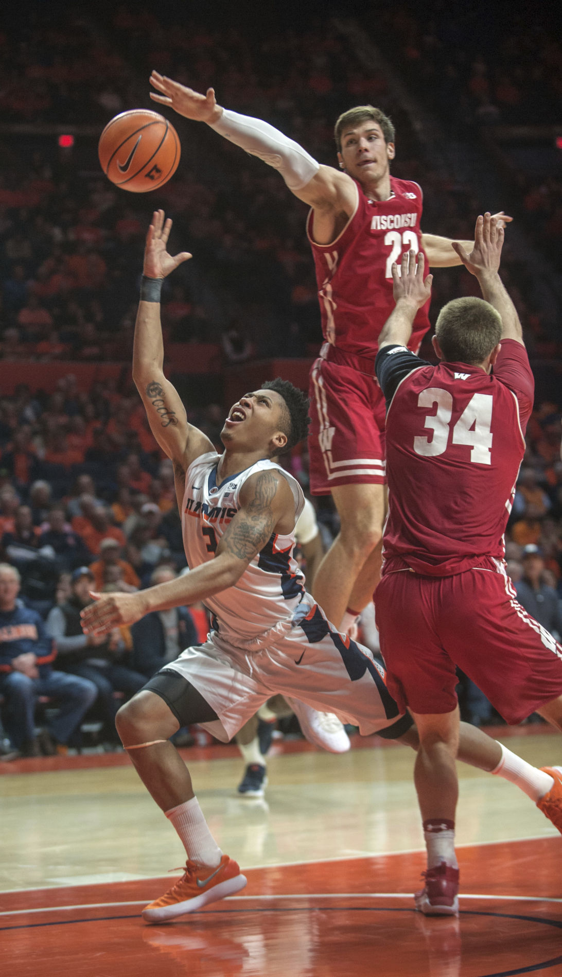 APTOPIX Wisconsin Illinois basketball